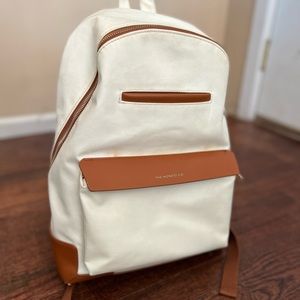 Honest Uptown Canvas Backpack in Cream